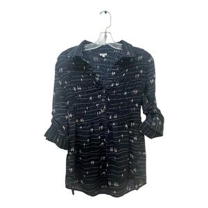 Brand New With Tag - Kismet Womens Blouse Rouched 3/4 sleeve